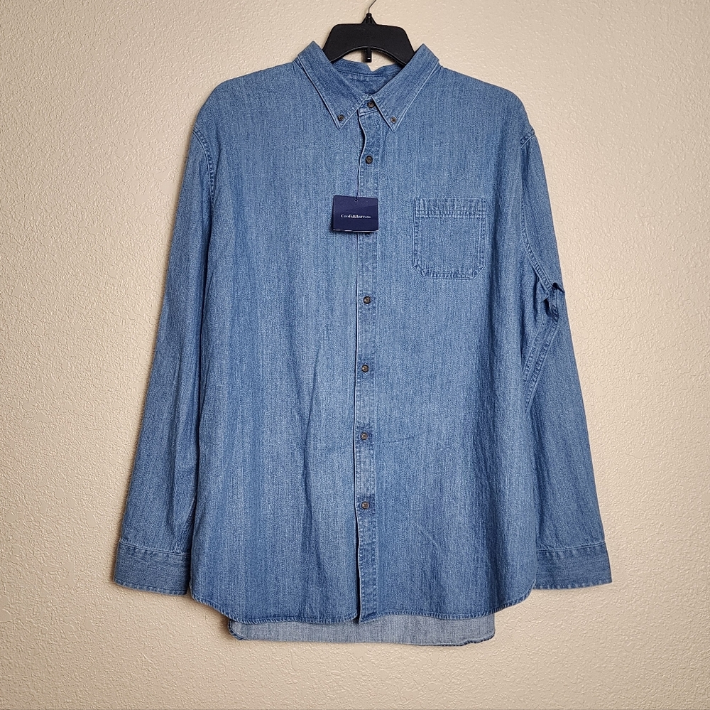 Croft & Barrow Denim Button-Front Men's XXL NEW